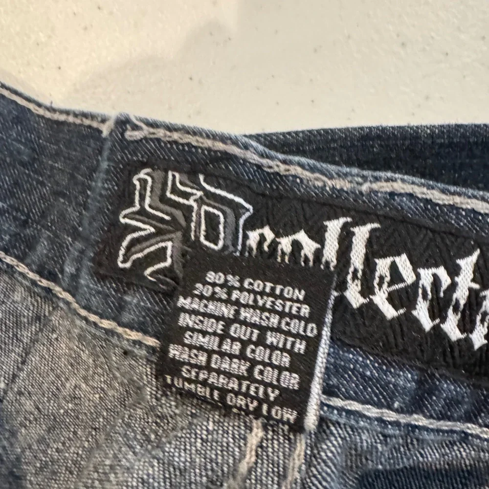 Y2K Southpole SP Collective Mens 30 Dark Wash Straight Leg Jeans Punk Grunge Vtg